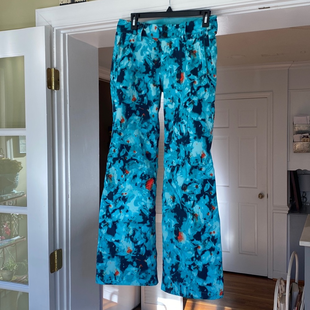 The North Face Women's Teal Blue Patterned Flares